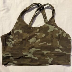 BuffBunny Olive Camo Sports Bra